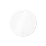 Personalized Photo Acrylic Christmas Ornament, Circle, front view
