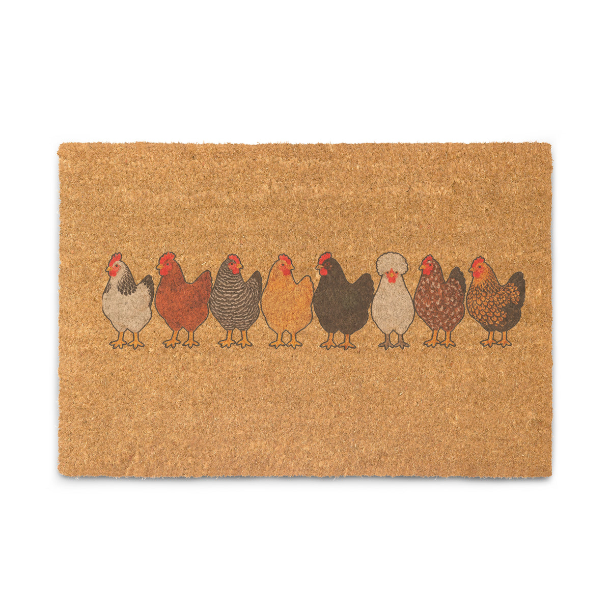 Personalized Chicken Doormat, 24x16, front view