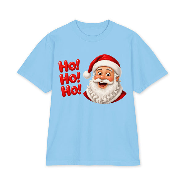 Ho! Santa Tee, Sky Blue, front view
